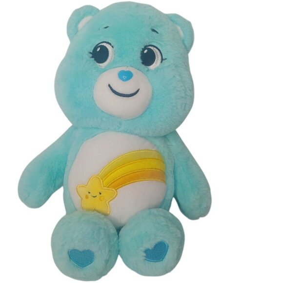 Care Bears Other - Care Bears Wish Bear Stuffed Animal Plush Toy Shooting Star Belly Lt Green 2020